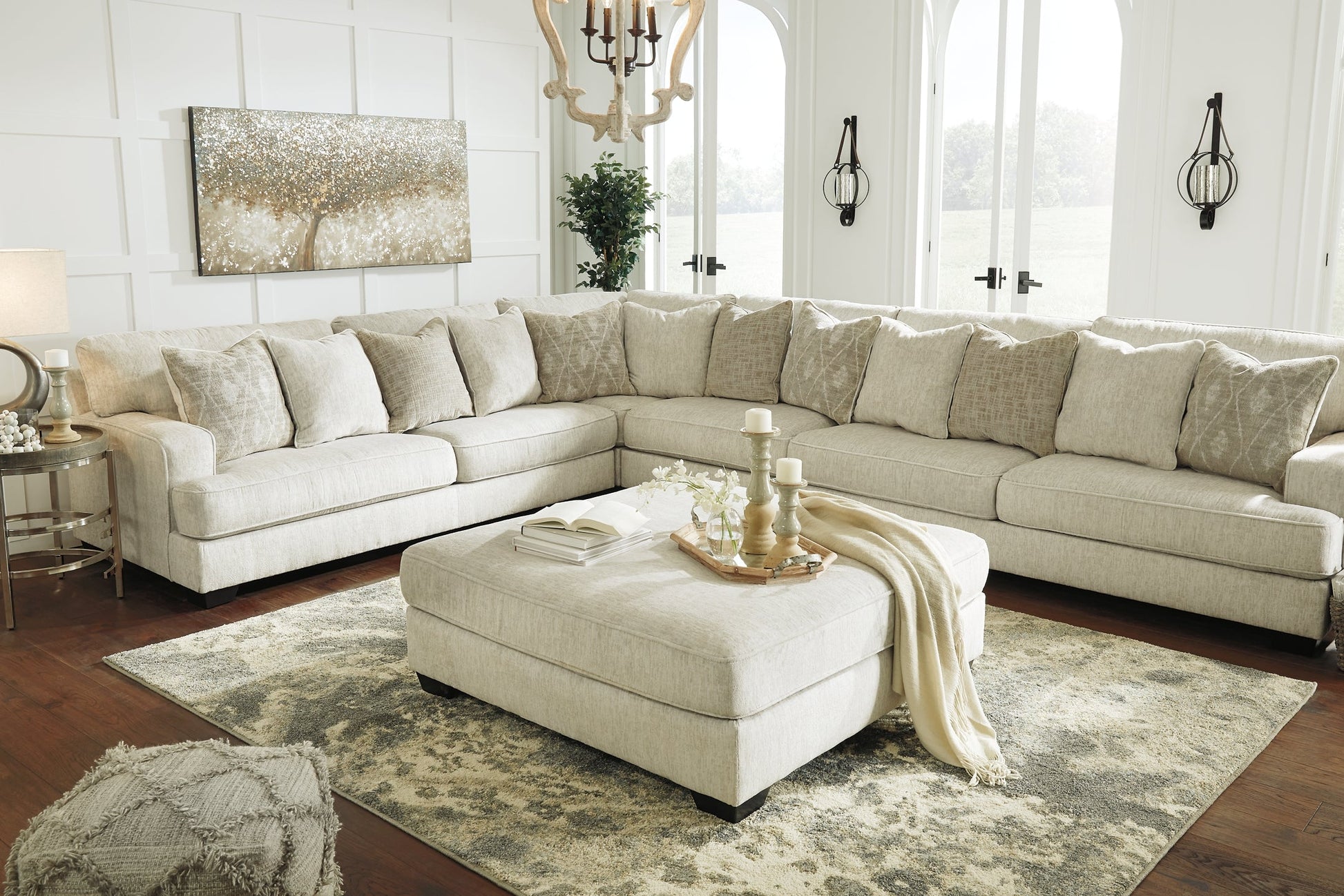 Rawcliffe Oversized Accent Ottoman Rent Wise Rent To Own Jacksonville, Florida
