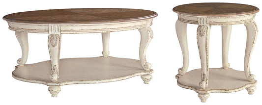 Realyn Coffee Table with 1 End Table Rent Wise Rent To Own Jacksonville, Florida