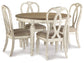 Realyn Dining Table and 4 Chairs Rent Wise Rent To Own Jacksonville, Florida