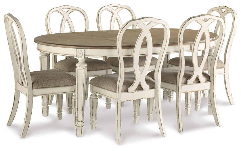 Realyn Dining Table and 6 Chairs Rent Wise Rent To Own Jacksonville, Florida