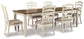 Realyn Dining Table and 6 Chairs Rent Wise Rent To Own Jacksonville, Florida