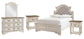 Realyn Full Panel Bed with Mirrored Dresser and 2 Nightstands Rent Wise Rent To Own Jacksonville, Florida