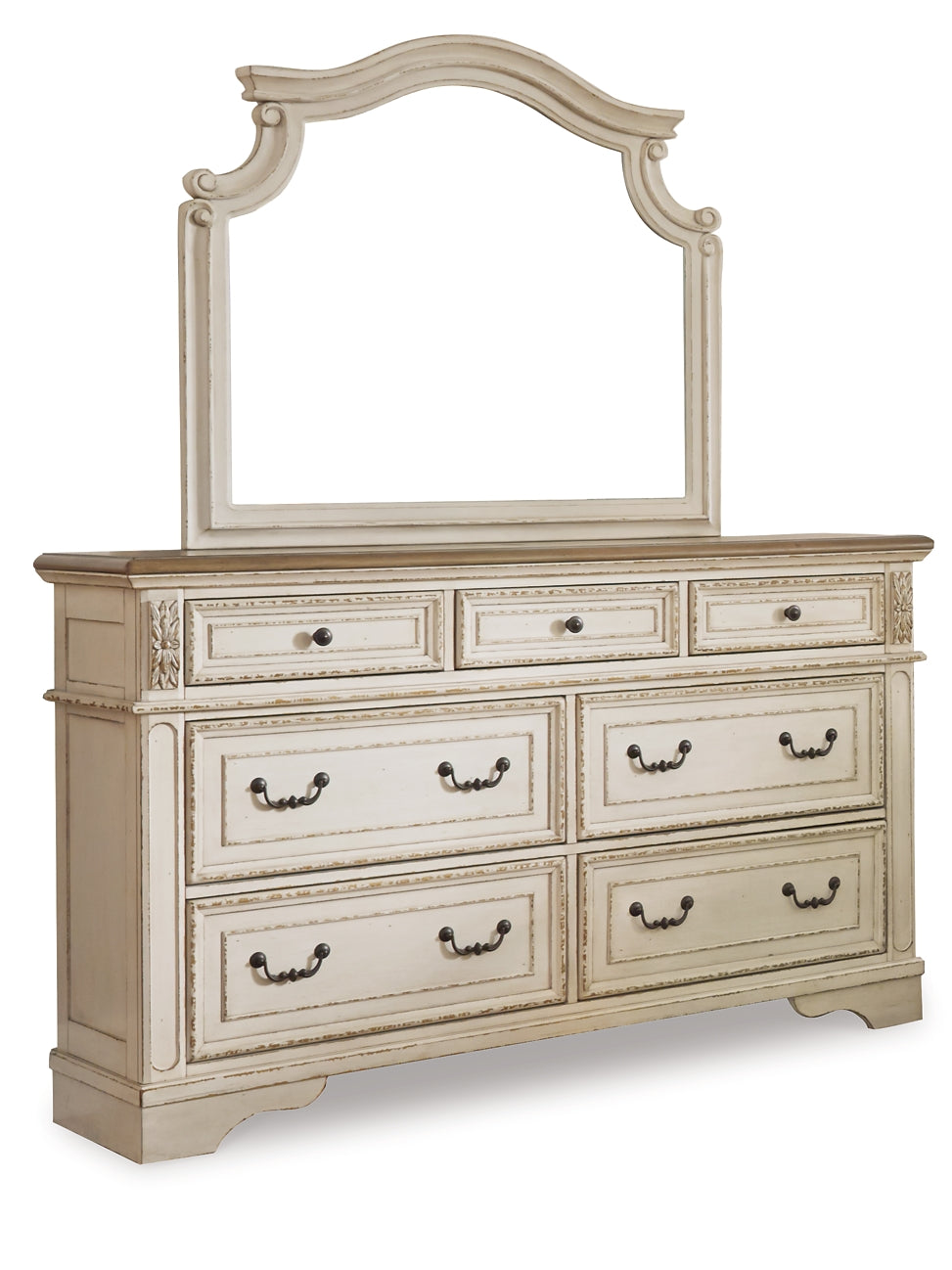 Realyn Queen Upholstered Bed with Mirrored Dresser Rent Wise Rent To Own Jacksonville, Florida