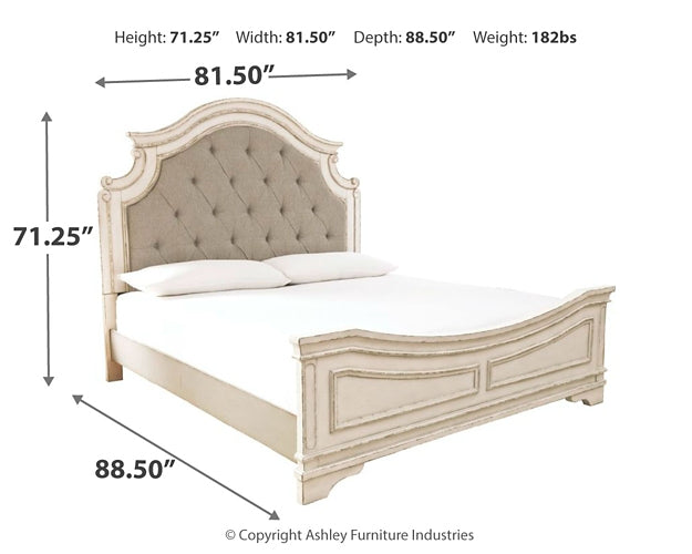 Realyn Queen Upholstered Panel Bed with Dresser Rent Wise Rent To Own Jacksonville, Florida