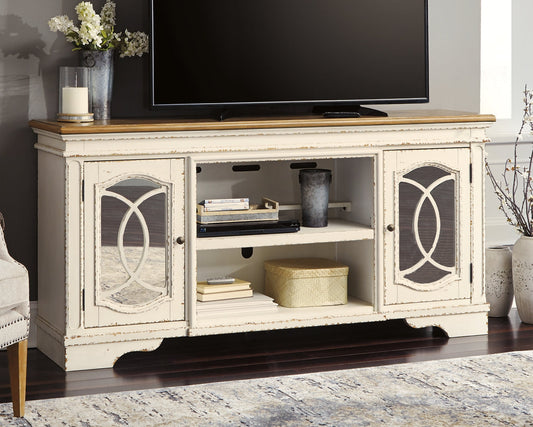 Realyn XL TV Stand w/Fireplace Option Rent Wise Rent To Own Jacksonville, Florida