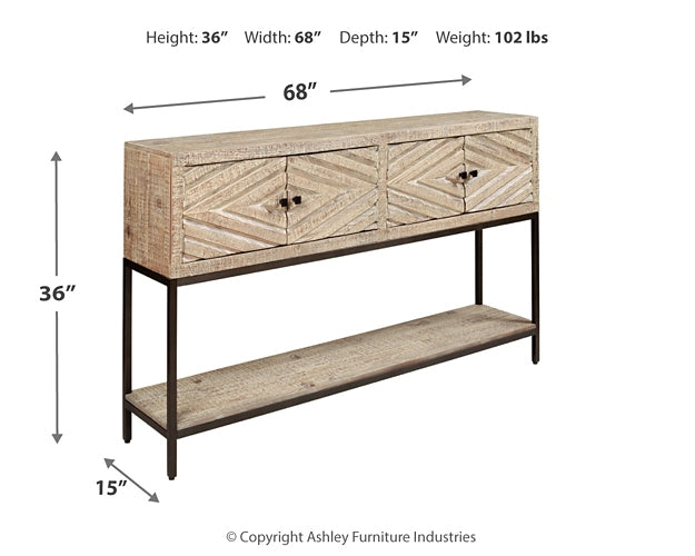 Roanley Console Sofa Table Rent Wise Rent To Own Jacksonville, Florida