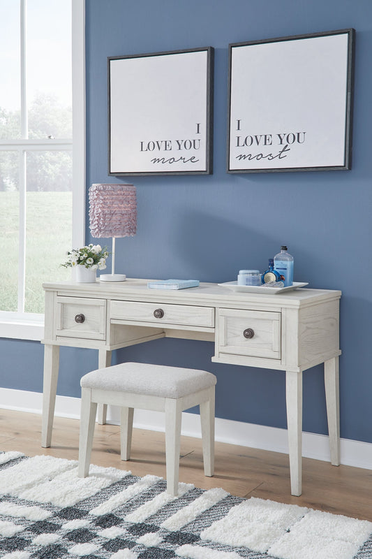 Robbinsdale Vanity/UPH Stool (2/CN) Rent Wise Rent To Own Jacksonville, Florida