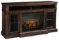 Roddinton 72" TV Stand with Electric Fireplace Rent Wise Rent To Own Jacksonville, Florida