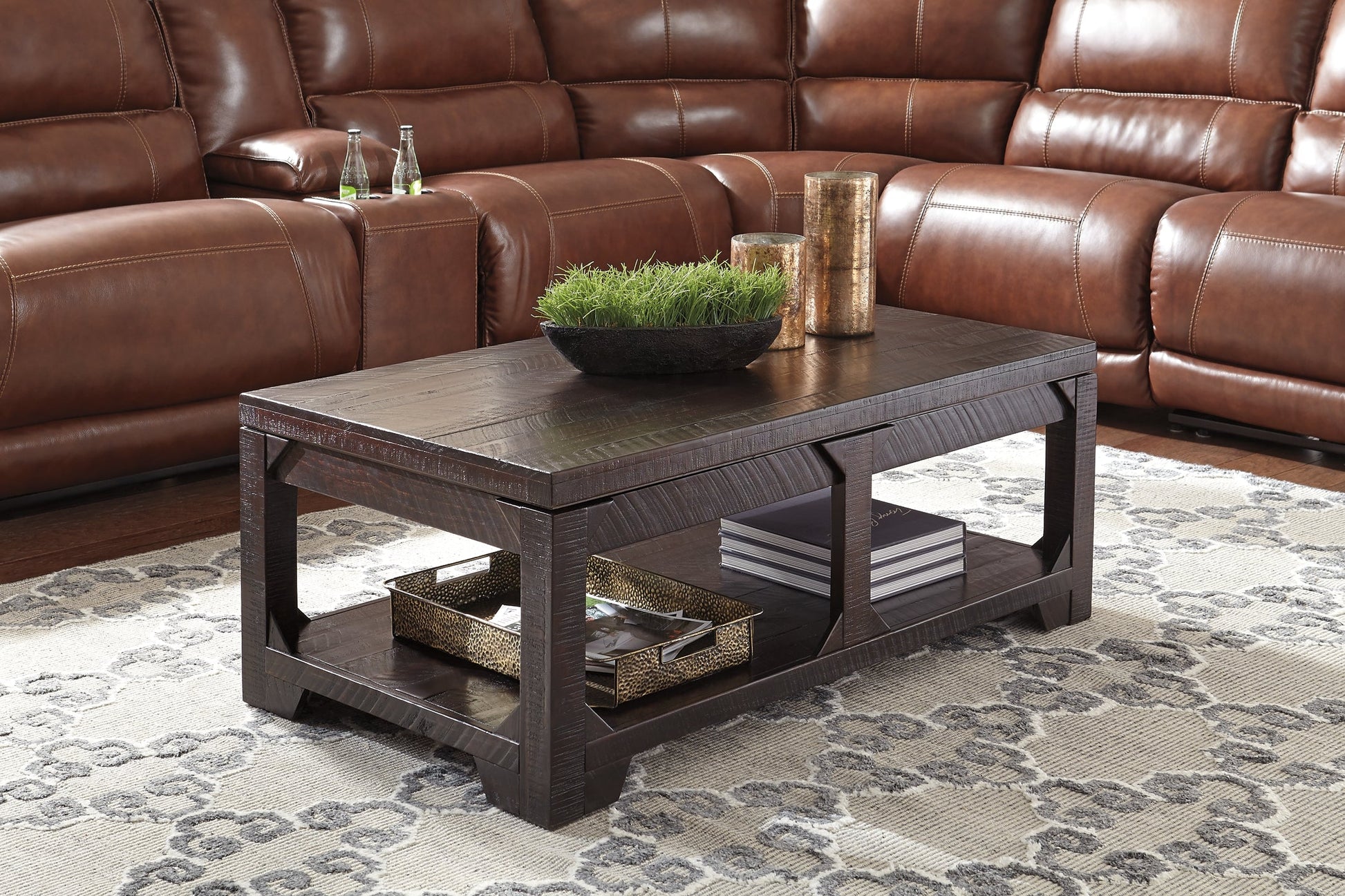 Rogness Coffee Table with 1 End Table Rent Wise Rent To Own Jacksonville, Florida