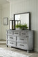 Russelyn King Storage Bed with Mirrored Dresser and Chest Rent Wise Rent To Own Jacksonville, Florida