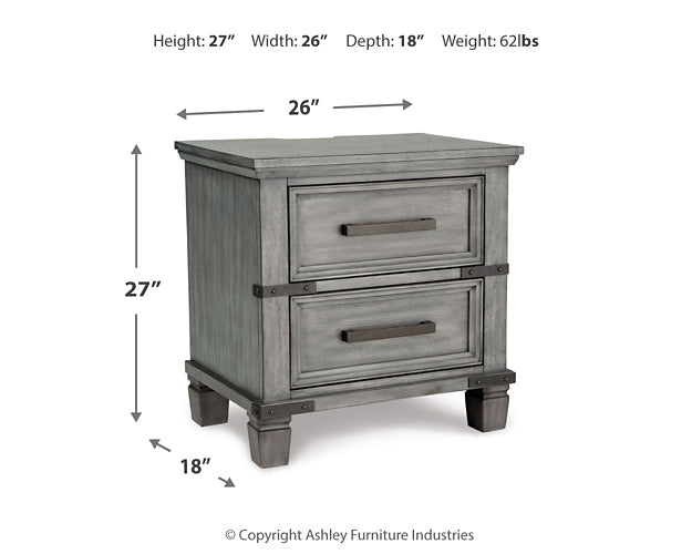 Russelyn Two Drawer Night Stand Rent Wise Rent To Own Jacksonville, Florida