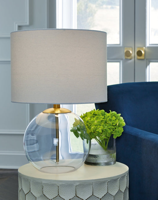 Samder Glass Table Lamp (1/CN) Rent Wise Rent To Own Jacksonville, Florida