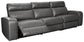 Samperstone 3-Piece Power Reclining Sectional Rent Wise Rent To Own Jacksonville, Florida