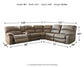 Segburg 4-Piece Power Reclining Sectional Rent Wise Rent To Own Jacksonville, Florida