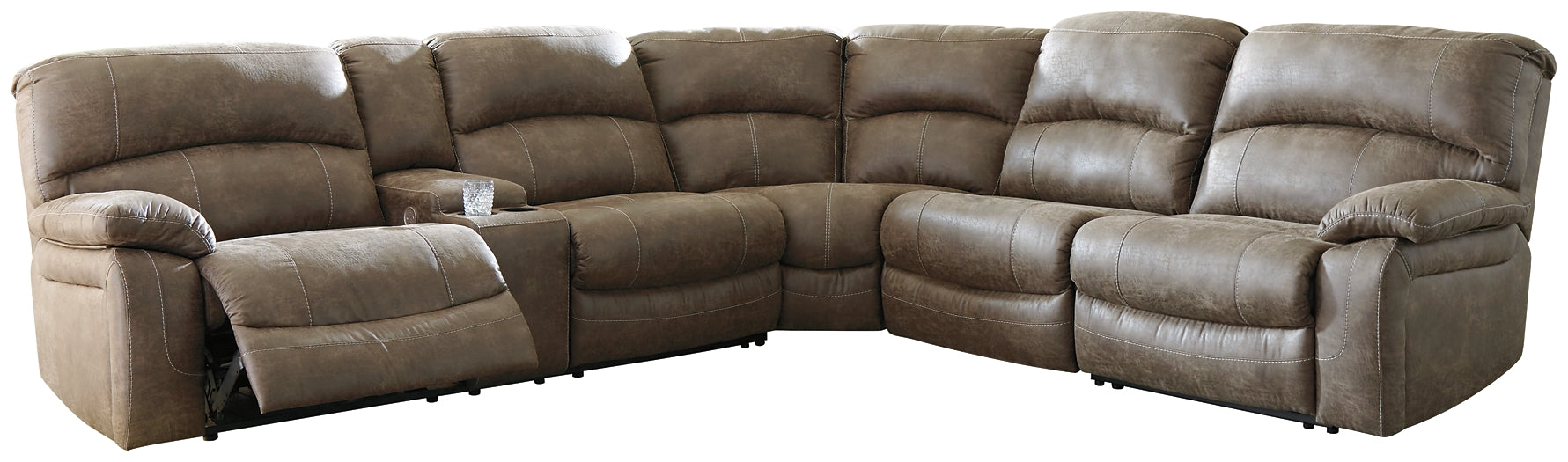 Segburg 4-Piece Power Reclining Sectional Rent Wise Rent To Own Jacksonville, Florida