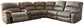 Segburg 4-Piece Power Reclining Sectional Rent Wise Rent To Own Jacksonville, Florida