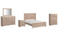 Senniberg Queen Panel Bed with Mirrored Dresser, Chest and Nightstand Rent Wise Rent To Own Jacksonville, Florida