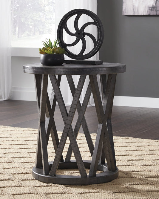 Sharzane Round End Table Rent Wise Rent To Own Jacksonville, Florida