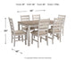 Skempton Dining Room Table Set (7/CN) Rent Wise Rent To Own Jacksonville, Florida