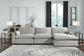 Sophie 3-Piece Sectional with Chaise Rent Wise Rent To Own Jacksonville, Florida