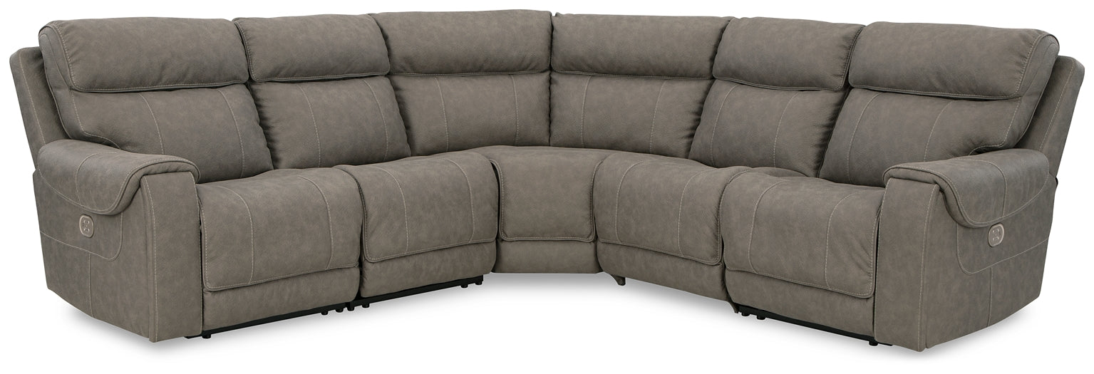 Starbot 5-Piece Power Reclining Sectional Rent Wise Rent To Own Jacksonville, Florida