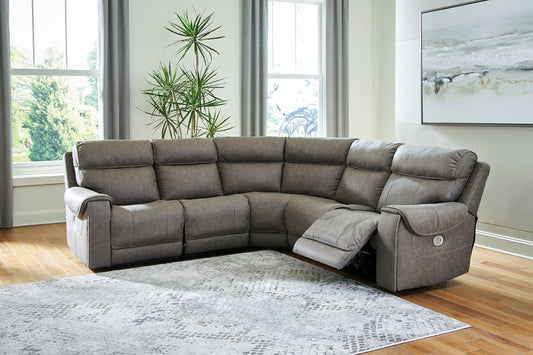 Starbot 5-Piece Power Reclining Sectional Rent Wise Rent To Own Jacksonville, Florida