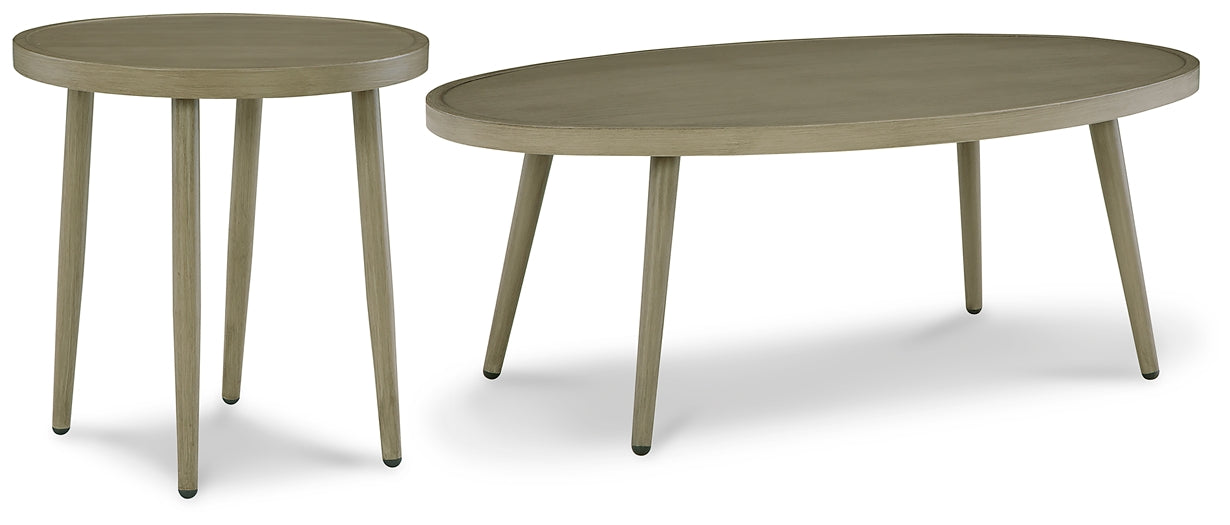 Swiss Valley Outdoor Coffee Table with End Table Rent Wise Rent To Own Jacksonville, Florida