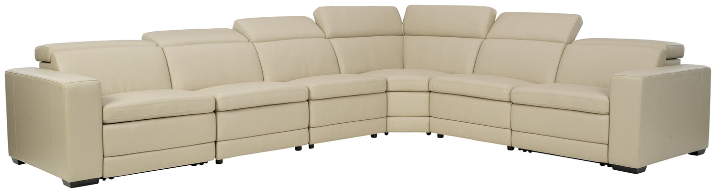 Texline 7-Piece Power Reclining Sectional Rent Wise Rent To Own Jacksonville, Florida