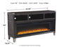 Todoe 65" TV Stand with Electric Fireplace Rent Wise Rent To Own Jacksonville, Florida