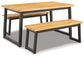 Town Wood Dining Table Set (3/CN) Rent Wise Rent To Own Jacksonville, Florida