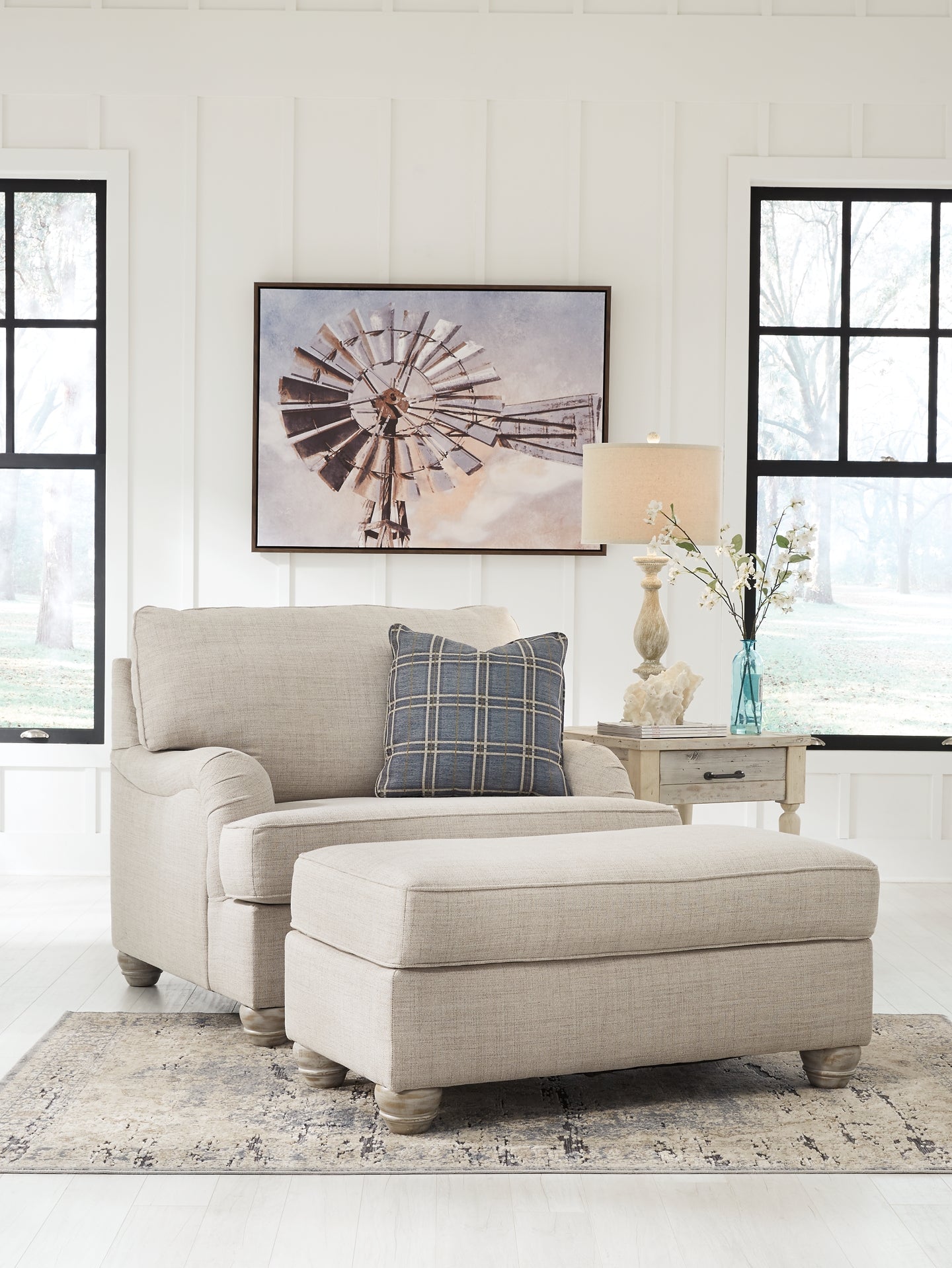 Traemore Chair and Ottoman Rent Wise Rent To Own Jacksonville, Florida