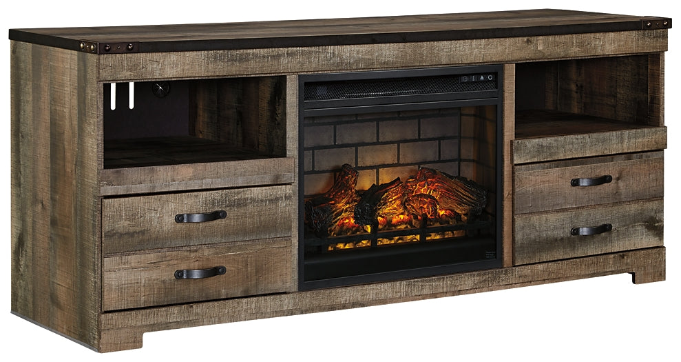 Trinell 63" TV Stand with Electric Fireplace Rent Wise Rent To Own Jacksonville, Florida