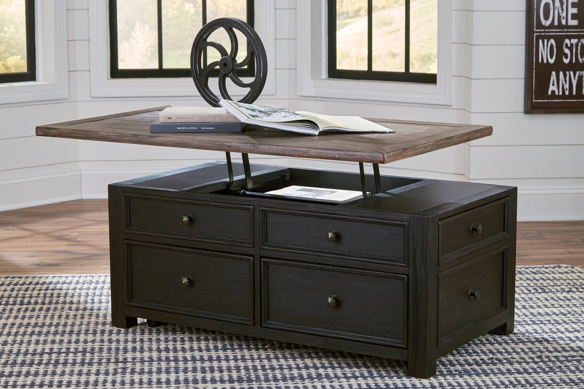 Tyler Creek Coffee Table with 1 End Table Rent Wise Rent To Own Jacksonville, Florida
