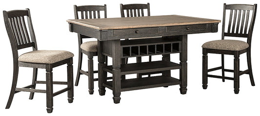 Tyler Creek Counter Height Dining Table and 4 Barstools Rent Wise Rent To Own Jacksonville, Florida