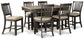 Tyler Creek Counter Height Dining Table and 6 Barstools Rent Wise Rent To Own Jacksonville, Florida