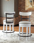 Valebeck Counter Height Dining Table and 2 Barstools Rent Wise Rent To Own Jacksonville, Florida