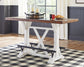 Valebeck Counter Height Dining Table and 2 Barstools Rent Wise Rent To Own Jacksonville, Florida
