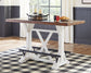 Valebeck Counter Height Dining Table and 4 Barstools Rent Wise Rent To Own Jacksonville, Florida