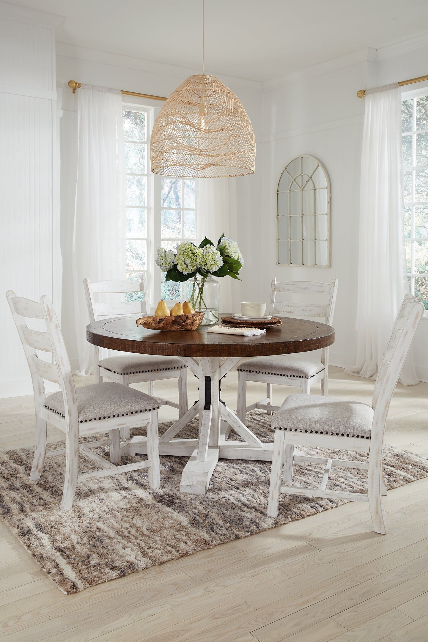 Valebeck Dining Table and 4 Chairs Rent Wise Rent To Own Jacksonville, Florida