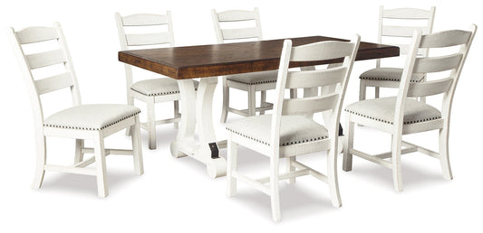 Valebeck Dining Table and 6 Chairs Rent Wise Rent To Own Jacksonville, Florida