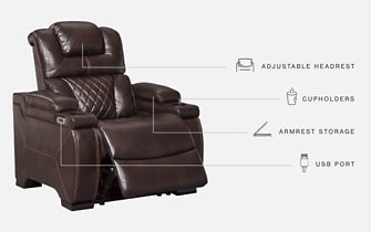 Warnerton PWR Recliner/ADJ Headrest Rent Wise Rent To Own Jacksonville, Florida