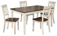 Whitesburg Dining Table and 4 Chairs Rent Wise Rent To Own Jacksonville, Florida