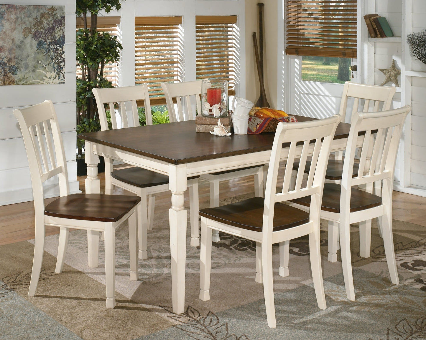 Whitesburg Dining Table and 6 Chairs Rent Wise Rent To Own Jacksonville, Florida