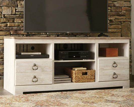 Willowton LG TV Stand w/Fireplace Option Rent Wise Rent To Own Jacksonville, Florida