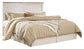 Willowton Queen/Full Panel Headboard with Mirrored Dresser and 2 Nightstands Rent Wise Rent To Own Jacksonville, Florida