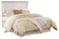 Willowton Queen/Full Panel Headboard with Mirrored Dresser and Chest Rent Wise Rent To Own Jacksonville, Florida