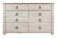 Willowton Six Drawer Dresser Rent Wise Rent To Own Jacksonville, Florida