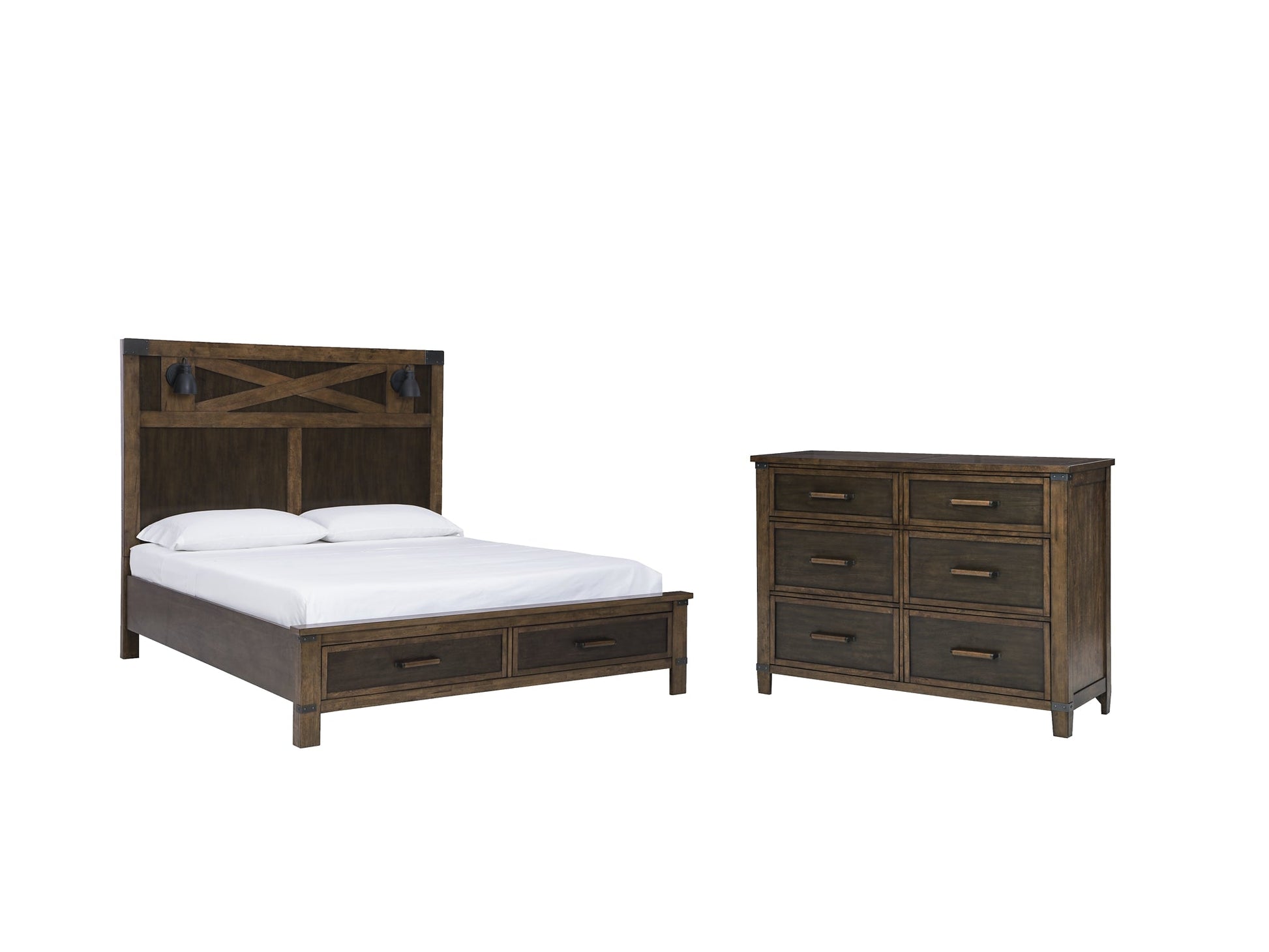 Wyattfield King Panel Bed with Dresser Rent Wise Rent To Own Jacksonville, Florida