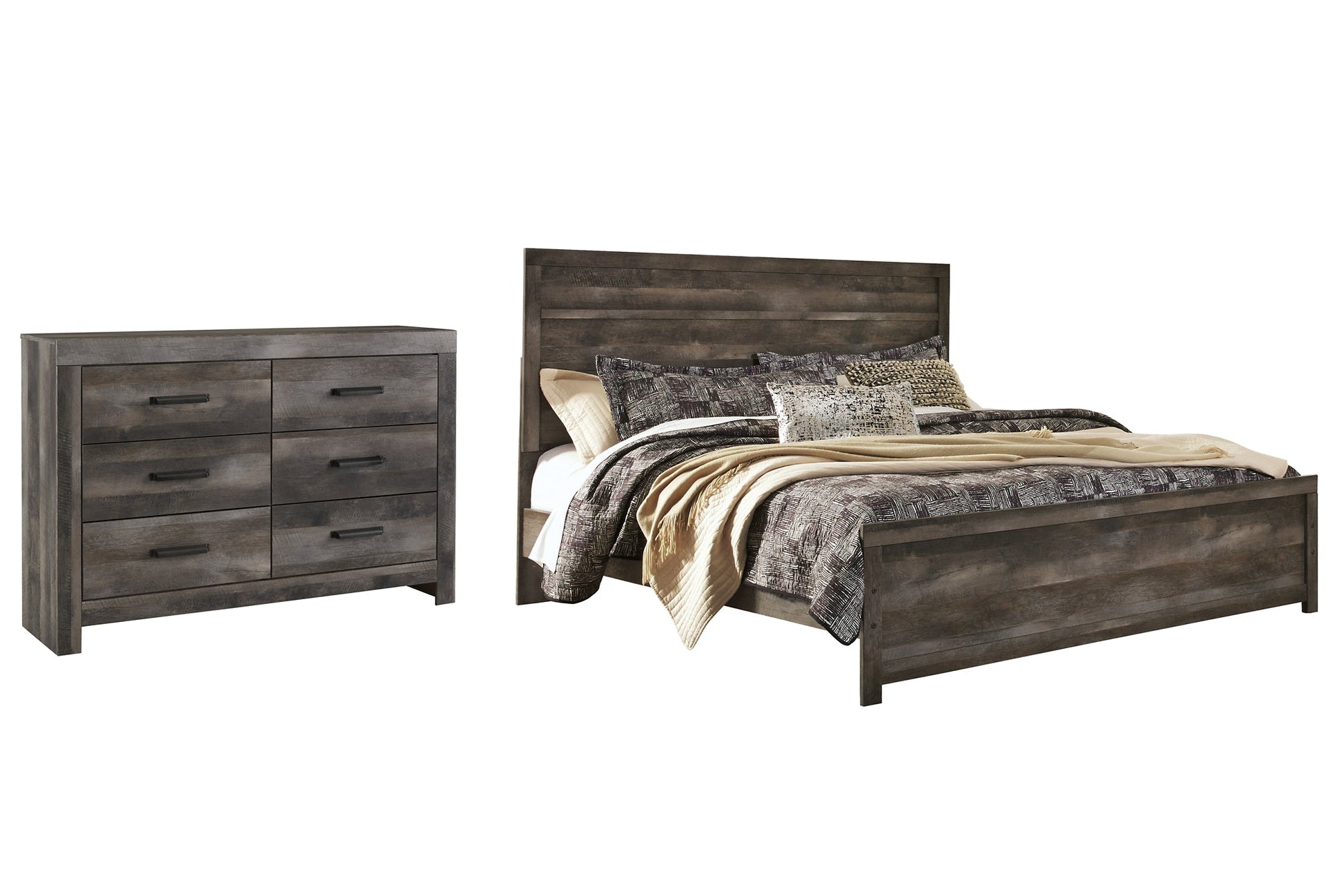 Wynnlow King Panel Bed with Dresser Rent Wise Rent To Own Jacksonville, Florida