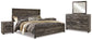 Wynnlow King Panel Bed with Mirrored Dresser and 2 Nightstands Rent Wise Rent To Own Jacksonville, Florida